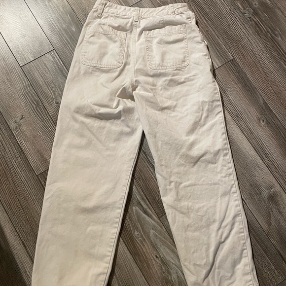Aritzia Wide Leg White Jeans - Picture 2 of 7